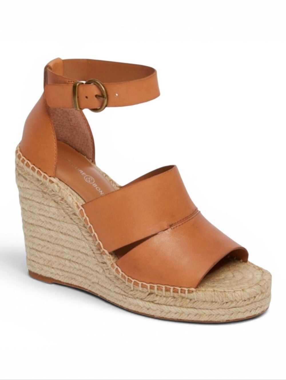 Treasure & Bond, Leather Open-toe Wedges, 8M